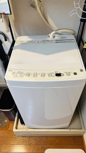 4.5kg全自動洗濯機　中古品　2020年製