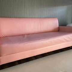 中古品ピンクソファ