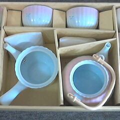 カフェ・甘味店・和風喫茶等有田焼、友右衛門作　ホタル焼煎茶碗１0...