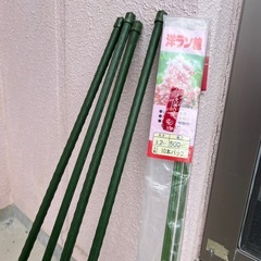 家庭菜園 支柱 洋ラン線 つる野菜用ネット ビニールタイの画像