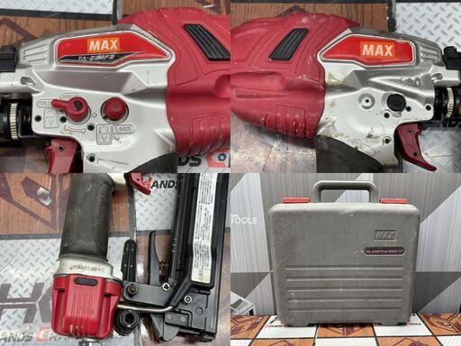 【中古】マックス MAX TA-238F2(D)/4MAフロア エアネイラ  常圧 ケース付き