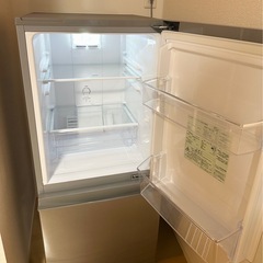 【引取】 AQUA アクア 冷蔵庫 126LシルバーAQR-13K(S)★2021年製★動作確認済