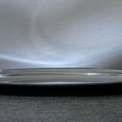 ステンレスオードブル大皿　小判皿　２枚セット　USED　５２０×３６０×４ｍｍの画像
