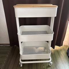 IKEA ワゴン　天板付き