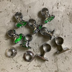 10個セット 杉田エース ゲンコ通 ソケット 横受 クローム ②