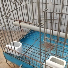 【GO-434】鳥籠 鳥カゴ オウム インコ 昭和レトロ アンティーク シャビーの画像