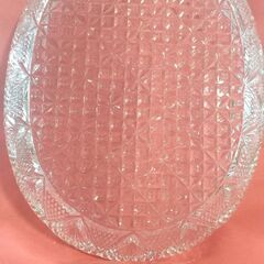 【お値下げしました】クリスタル プレート皿の画像