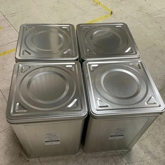 一斗缶4コセット　空き缶　食品保管　焚き火　燻製　BBQ ロケッ...