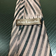 ネクタイ　ストライプ　茶色黒ギ・ラロッシュ（Guy Laroche）の画像