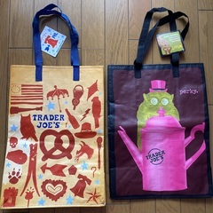 TRADER JOE’S 新品タグ付きエコバッグ2枚組の画像