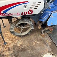 イセキ　S6D KMS6D パンジーエンジンFE170D 2輪  耕運機　6.2馬力　ハンドル回転可能 ロータリー正転逆転付きの画像