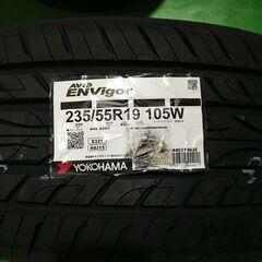 ●新品２０２５年製　ヨコハマタイヤ　AVID エンビガー　235/55R19　4本セット●作業工賃込み●の画像