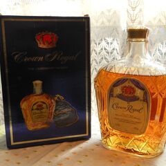 ★クラウン ローヤル 巾着袋 箱付  1000ml/1L 40% カナディアン ロイヤル CROWN ROYALの画像