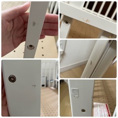 ベビーベッド、ハイローチェアの画像