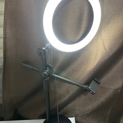 【美品】LEDライト　撮影スマホスタンド　