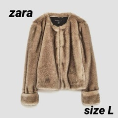 zara ファーブルゾン コート