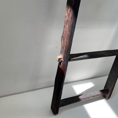 古家具　ディスプレイ用梯子【骨董品】の画像