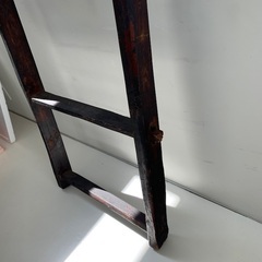 古家具　ディスプレイ用梯子【骨董品】の画像