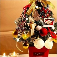 クリスマスツリー 卓上 ミニ 人気 電飾つき 装飾LEDライトの画像