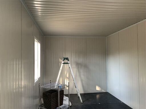【資材でのご提供】W2000×D3000×H2500㎜ ジャスト約6㎡・3.7畳 2階建て4個セット現地組立 ユニットハウス 簡易ハウ