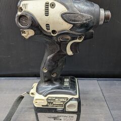【中古】日立　インパクトドライバ　WH14DSL2　ケース(別機種の物)、充電器、バッテリ2個付き【ハンズクラフト熊本けやき通り店】【引き取り限定】の画像