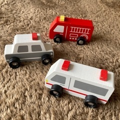 ミニカー　くるま　のりもの　はたらく車 パトカー　救急車　消防車...