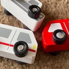 ミニカー　くるま　のりもの　はたらく車 パトカー　救急車　消防車　セリアの画像