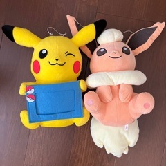 ポケモン ピカチュウ　ブースター　ぬいぐるみ　フォトフレーム