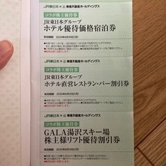 JR東日本グループ 株主優待券