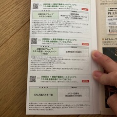 JR東日本グループ 株主優待券の画像