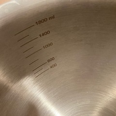 【取引先決定】【ニトリ】ステンレスボウル、ザル　2点　Lサイズの画像