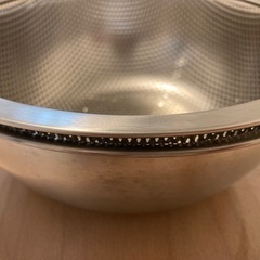 【取引先決定】【ニトリ】ステンレスボウル、ザル　2点　Lサイズの画像