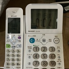 ロ 2502-108 SHARP JD-AT85 デジタルコードレス電話機 子機付き バラ売り不可 親機のみ動作確認済み 中古美品の画像