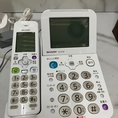 ロ 2502-108 SHARP JD-AT85 デジタルコードレス電話機 子機付き バラ売り不可 親機のみ動作確認済み 中古美品の画像