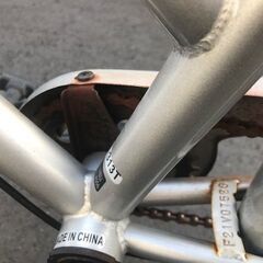 中古自転車（シルバーのチャリ）お譲りします。の画像