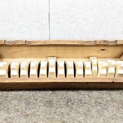 和琴 お琴 13弦 琴柱付き 和楽器 弦楽器 練習 お稽古 習い事 当時物 昭和レトロ ヴィンテージの画像
