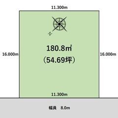 ★売土地★土地面積54.6坪★住宅用地としてご利用頂けます！ - 江別市