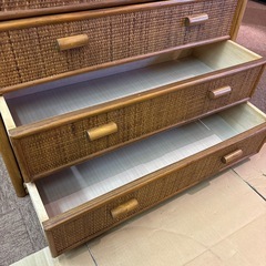 アジアン家具 チェスト① 編み込みの画像