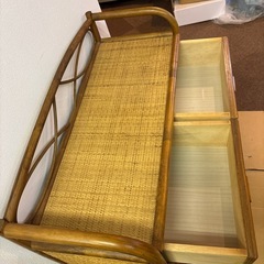 アジアン家具 チェスト① 編み込みの画像