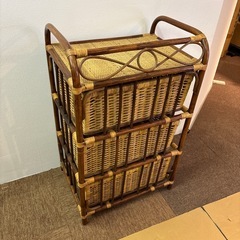 アジアン家具 チェスト② 編み込みの画像