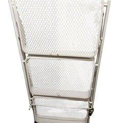 【無料】ホワイト　キッチンワゴン　収納ラック　3段　折りたたみ式カートの画像