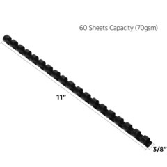 新品未使用 製本リング プラスチック製 19穴10mm 60枚製本 約3100個の画像