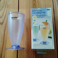 （新品）arpir アルコールグラス 透明・青色
