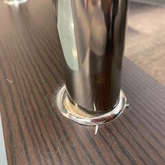 【ジャンク品】ガラスローテーブルの画像