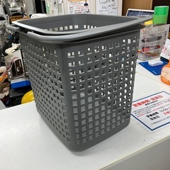 2502-114 プラスチックランドリーバスケット グレー キズ汚れ有りの画像