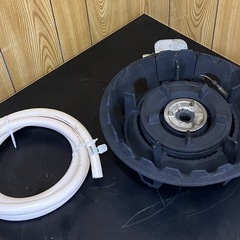 動確済み 業務用 タチバナ ハイカロリー 二重 鋳物コンロ TS-218P 都市ガス 二重羽根付 種火付 幅315×奥415×高さ140 五徳コンロ 大阪発の画像