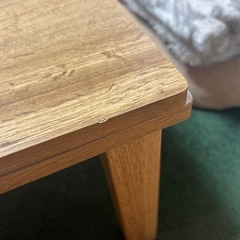 こたつ机　木目の画像