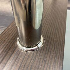 【ジャンク品】ガラスローテーブルの画像