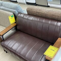 ジモティ来店特価!!　2人掛けソファー　ブラック　　J-250214