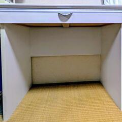 最終お値下げ  白い机 引き出し付 